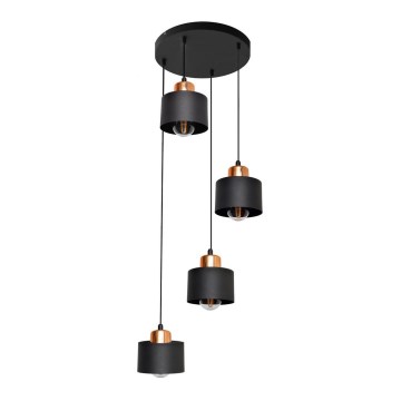 Kroonluchter aan koord EDISON 4xE27/15W/230V