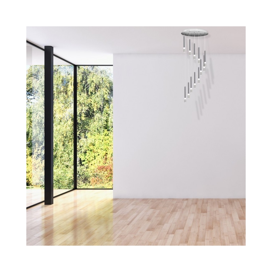 Kroonluchter aan koord ICE 12xLED/1W/230V