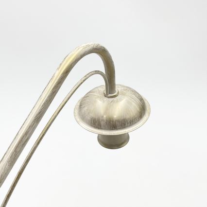 Kroonluchter ANTON aan ketting 5xE14/60W/230V, witte patina