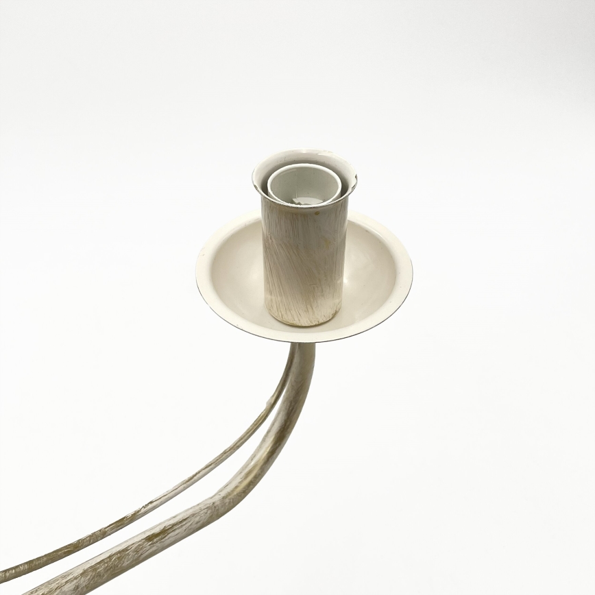 Kroonluchter ANTON aan ketting 5xE14/60W/230V, witte patina