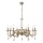 Kroonluchter met ketting CASTRO 8xE14/40W/230V goudkleurig
