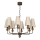 Kroonluchter met ketting GRENADA 8xE14/15W/230V beige