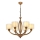 Kroonluchter met ketting LAHORE 6xE27/40W/230V bronskleurig