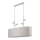 Kroonluchter met ketting NOEMI 2xE27/60W/230V zilver/witte patina