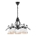 Kroonluchter met ketting RETRO II 5xE27/60W/230V mat zwart