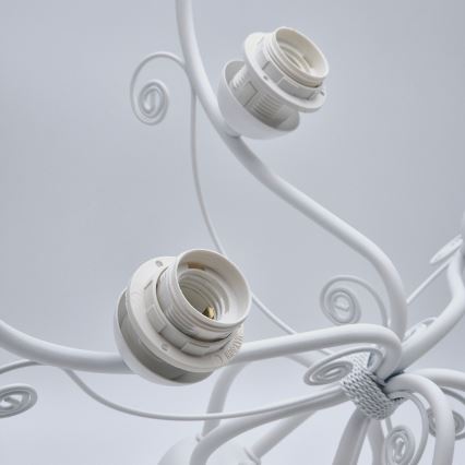 Kroonluchter met ketting RETRO II 5xE27/60W/230V wit