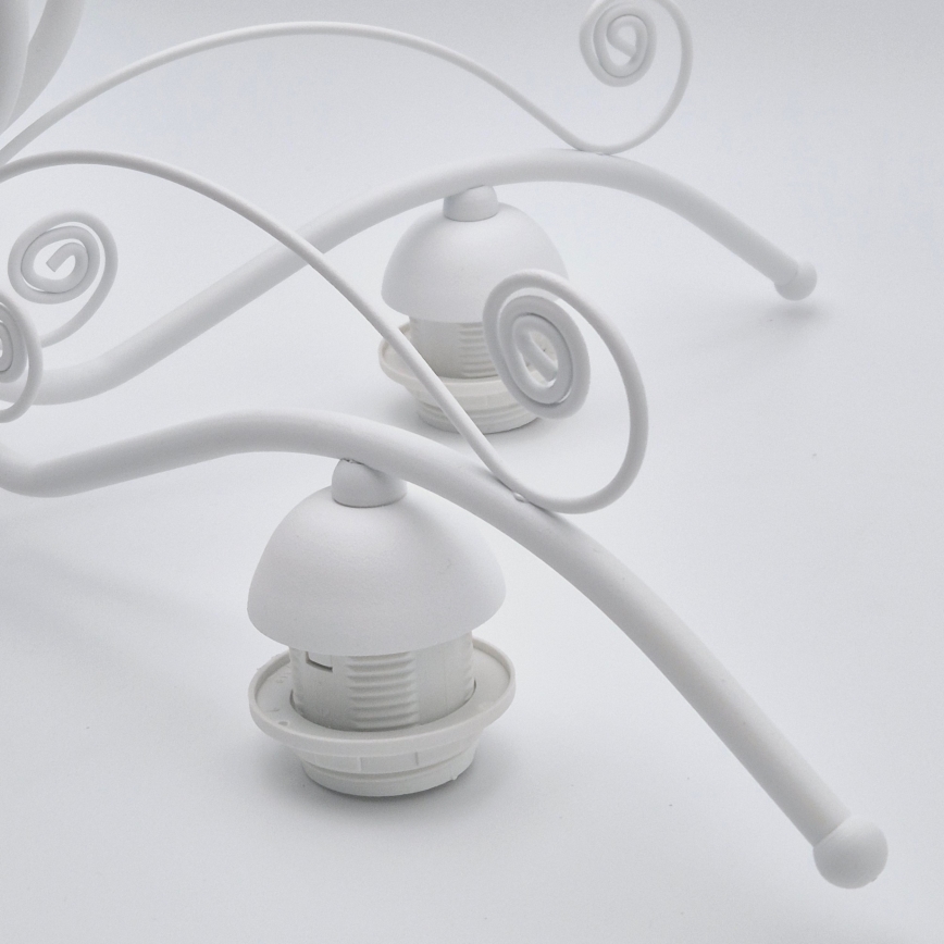 Kroonluchter met ketting RETRO II 5xE27/60W/230V wit