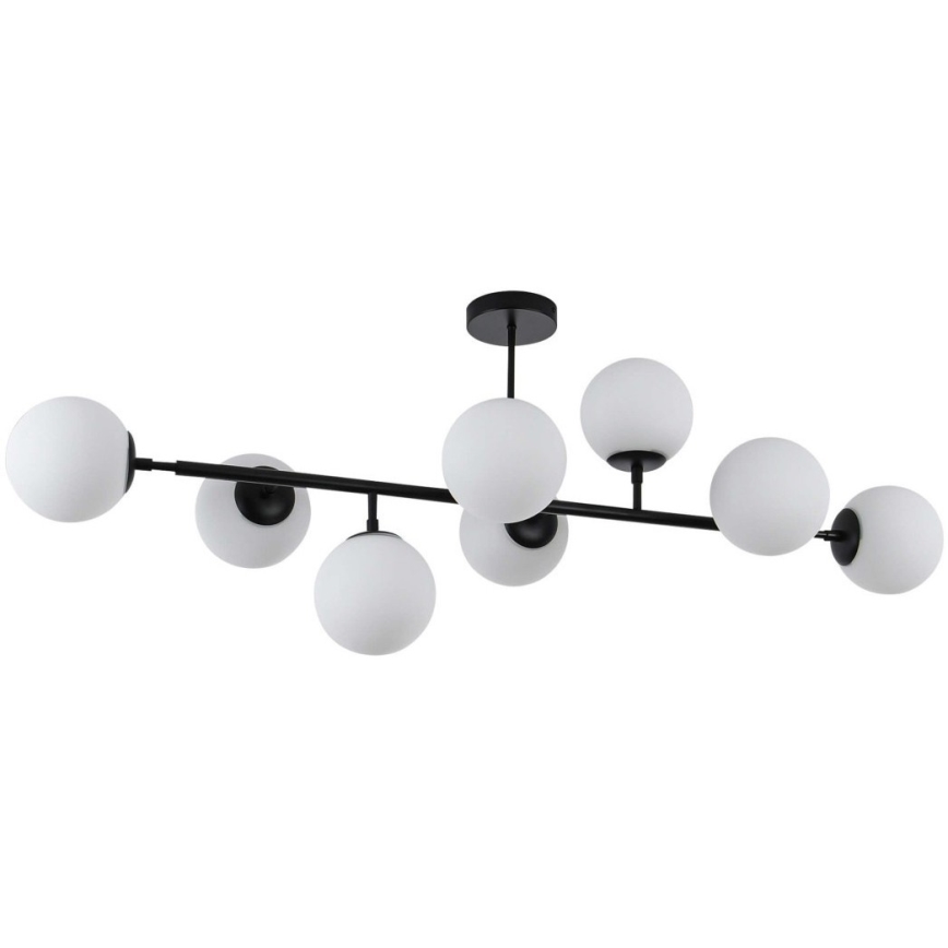 Kroonluchter met stang DORADO 8xE14/40W/230V zwart