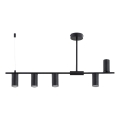Kroonluchter met stang URANOS 5xGU10/10W/230V zwart