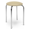 Krukje CHICO 47x41 cm beige/glanzend chroom