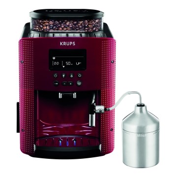 Krups - Automatische koffiemachine met melkcontainer ESSENTIAL 1450W/230V rood