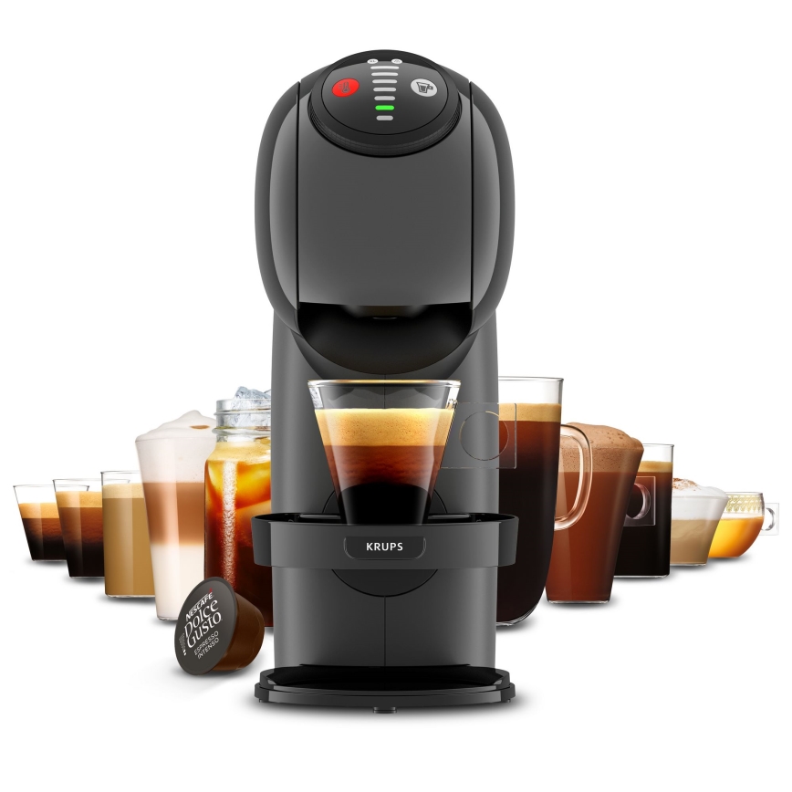 Krups - Capsule-koffiezetapparaat NESCAFÉ DOLCE GUSTO GENIO S 1500W antraciet