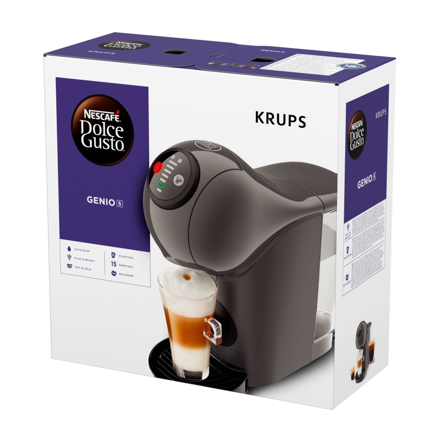 Krups - Capsule-koffiezetapparaat NESCAFÉ DOLCE GUSTO GENIO S 1500W antraciet