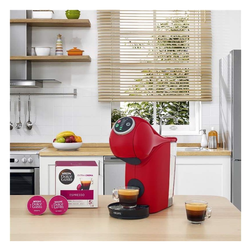 Krups - Capsule-koffiezetapparaat NESCAFÉ DOLCE GUSTO GENIO S PLUS 1500W rood