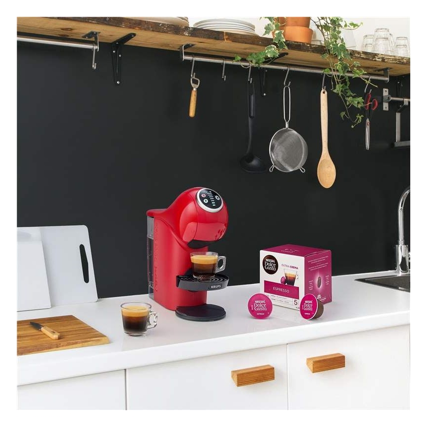 Krups - Capsule-koffiezetapparaat NESCAFÉ DOLCE GUSTO GENIO S PLUS 1500W rood