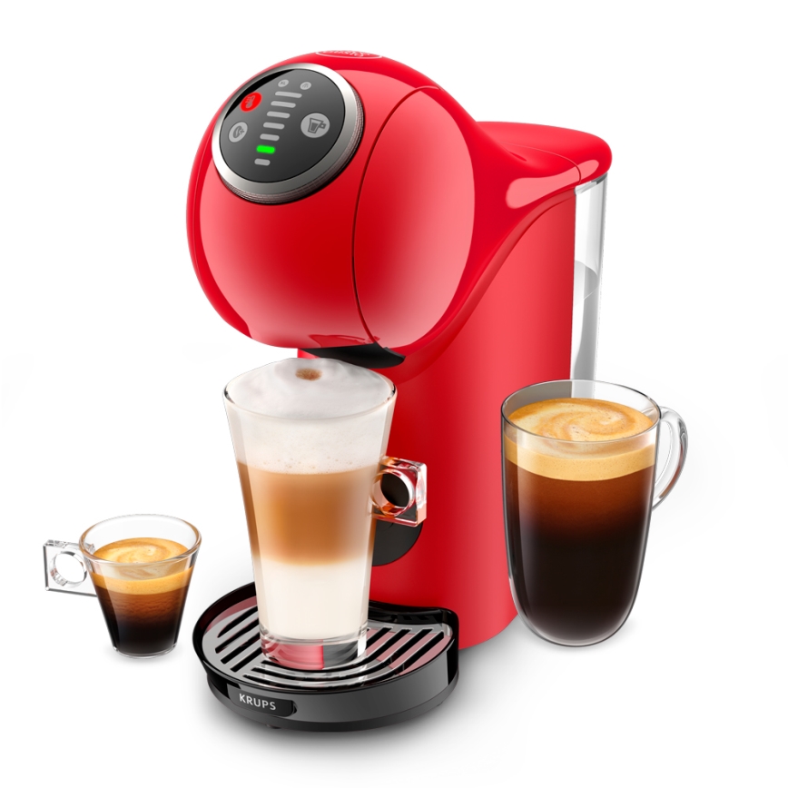 Krups - Capsule-koffiezetapparaat NESCAFÉ DOLCE GUSTO GENIO S PLUS 1500W rood