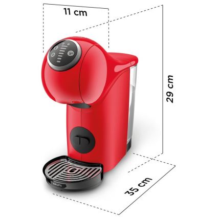 Krups - Capsule-koffiezetapparaat NESCAFÉ DOLCE GUSTO GENIO S PLUS 1500W rood