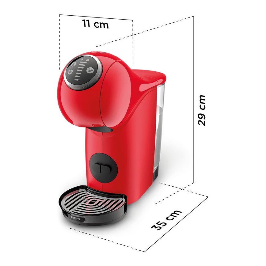 Krups - Capsule-koffiezetapparaat NESCAFÉ DOLCE GUSTO GENIO S PLUS 1500W rood