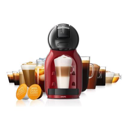 Krups - Capsule-koffiezetapparaat NESCAFÉ DOLCE GUSTO MINI ME 1500W/230V rood/zwart