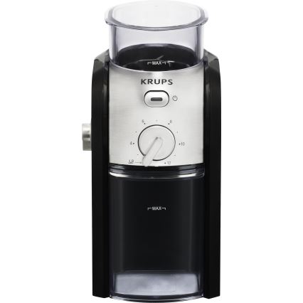 Krups - Elektrische koffiebonenmolen 110W/230V roestvrij/zwart