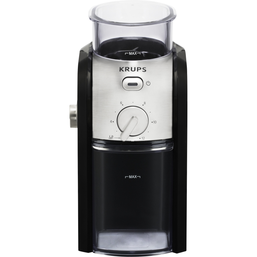 Krups - Elektrische koffiebonenmolen 110W/230V roestvrij/zwart