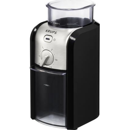 Krups - Elektrische koffiebonenmolen 110W/230V roestvrij/zwart