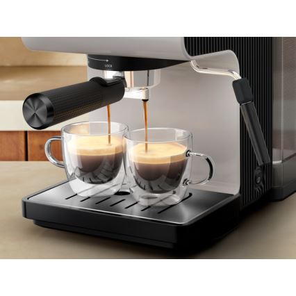 Krups - Hendel koffiezetapparaat voor twee kopjes AUTHENTIC 1450W/230V grijs
