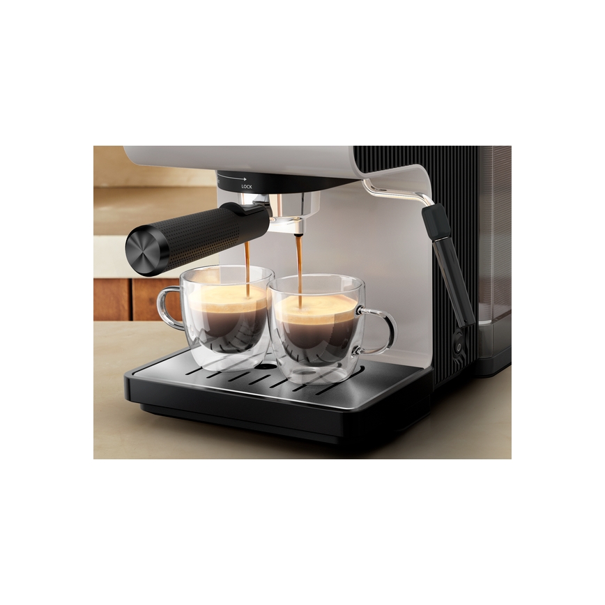 Krups - Hendel koffiezetapparaat voor twee kopjes AUTHENTIC 1450W/230V grijs