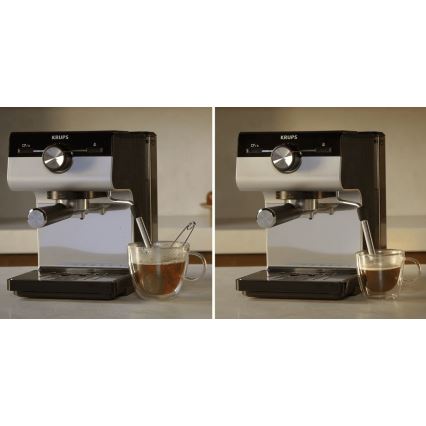Krups - Hendel koffiezetapparaat voor twee kopjes AUTHENTIC 1450W/230V grijs