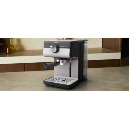 Krups - Hendel koffiezetapparaat voor twee kopjes AUTHENTIC 1450W/230V grijs