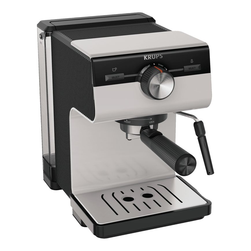 Krups - Hendel koffiezetapparaat voor twee kopjes AUTHENTIC 1450W/230V grijs