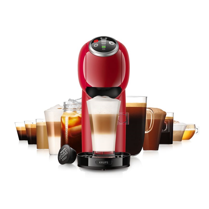 Krups - Machine à café à capsule NESCAFÉ DOLCE GUSTO GENIO S PLUS 1500W rouge