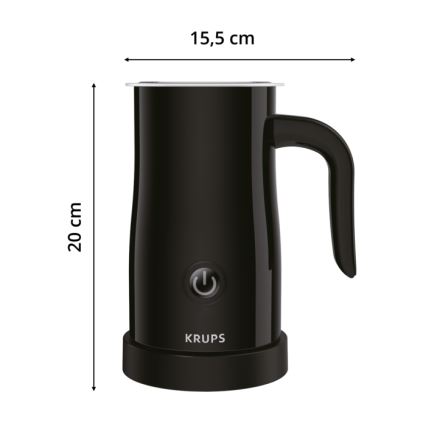 Krups - Melkopschuimer 300ml zwart