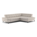 L-vormige opvouwbare hoekbank MARANO rechts beige