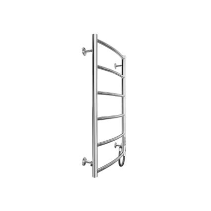 Ladder verwarmde handdoekradiator CLASSIC 100W/230V 81x53cm roestvrij/glanzend chroom rechts