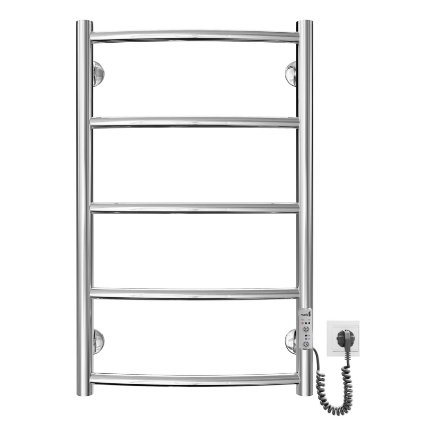 Ladder verwarmde handdoekradiator CLASSIC 60W/230V 66x43 cm roestvrij/glanzend chroom rechts