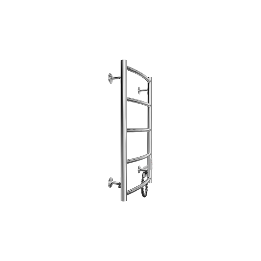 Ladder verwarmde handdoekradiator CLASSIC 60W/230V 66x43 cm roestvrij/glanzend chroom rechts