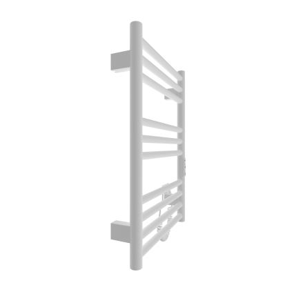 Ladder verwarmde handdoekradiator HF GREENWICH 100W/230V 57x43 cm wit rond