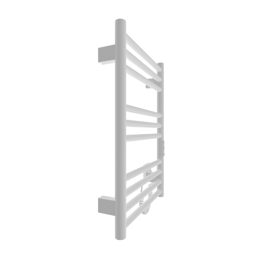 Ladder verwarmde handdoekradiator HF GREENWICH 100W/230V 57x43 cm wit rond