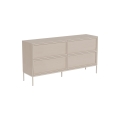 Ladekast ALIN 157 x 40 cm taupe