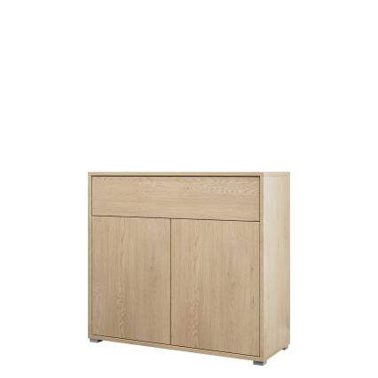 Ladekast GESITA 100x93 cm eiken Cremona