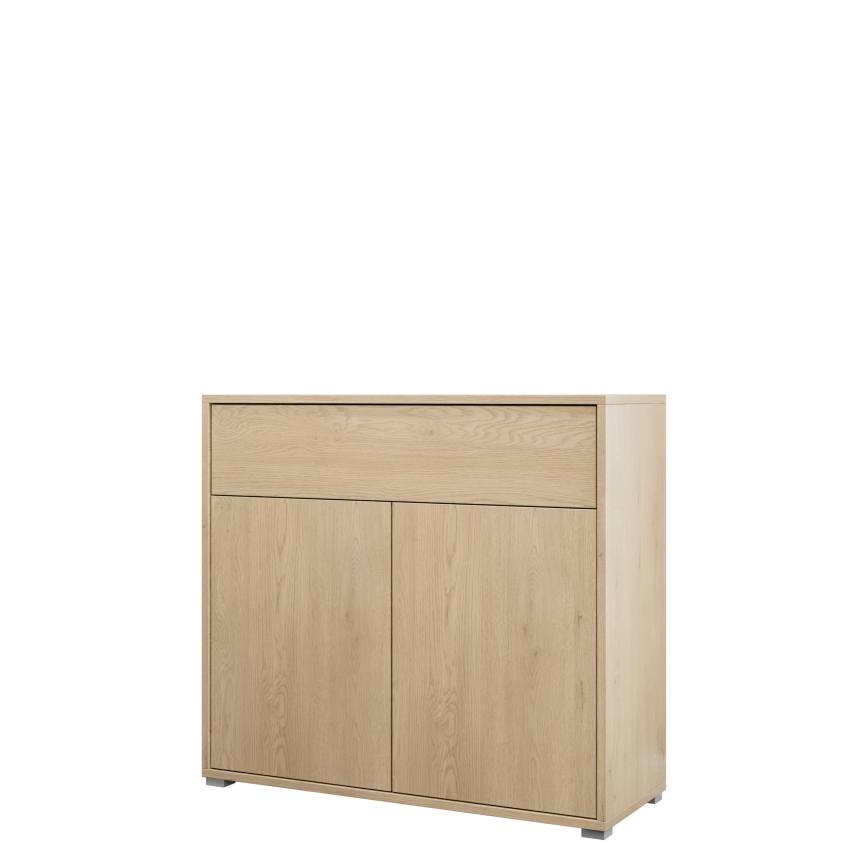 Ladekast GESITA 100x93 cm eiken Cremona