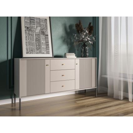 Ladekast LUE beige/zwart