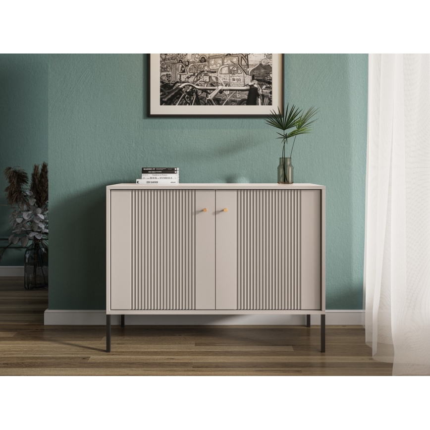 Ladekast LUE beige/zwart