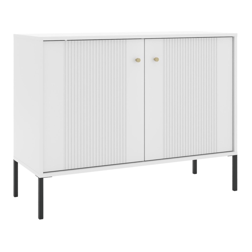 Ladekast LUE wit/zwart
