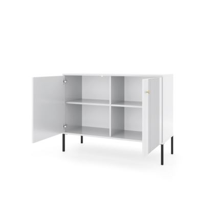 Ladekast LUE wit/zwart