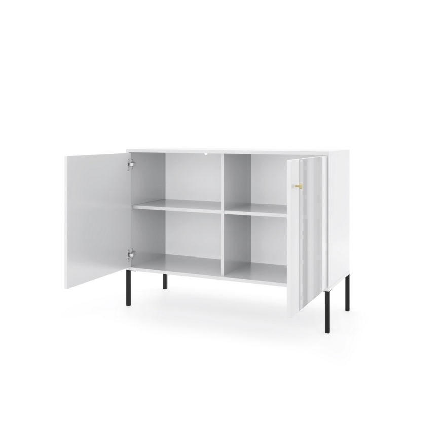 Ladekast LUE wit/zwart