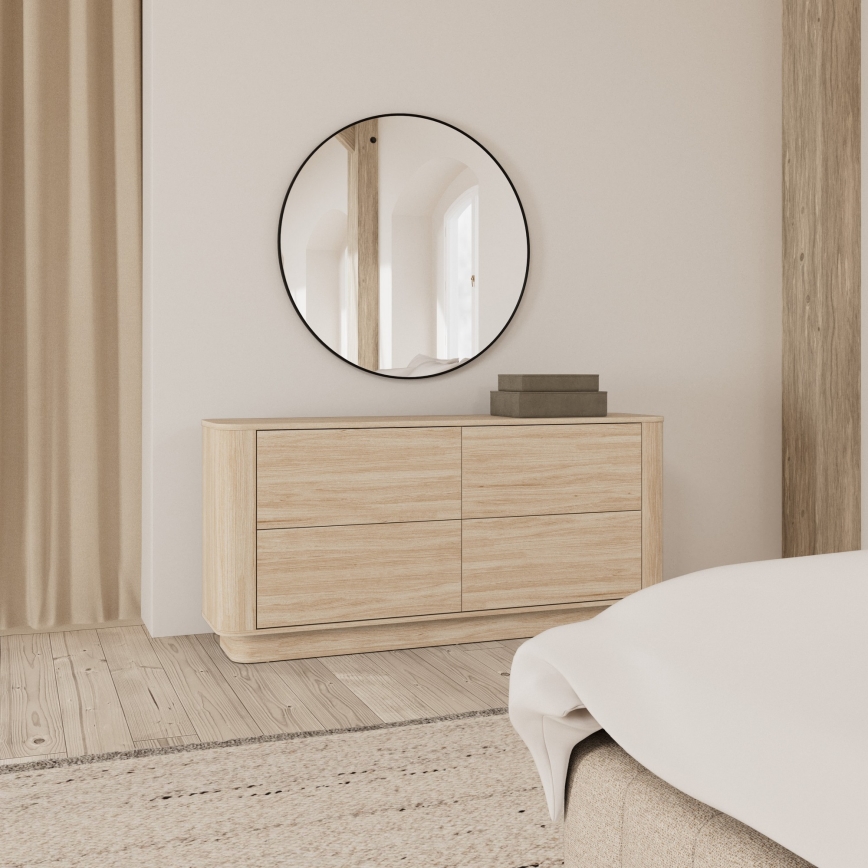 Ladekast MADERA 160x75 cm wit eiken
