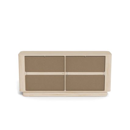 Ladekast MADERA 160x75 cm wit eiken