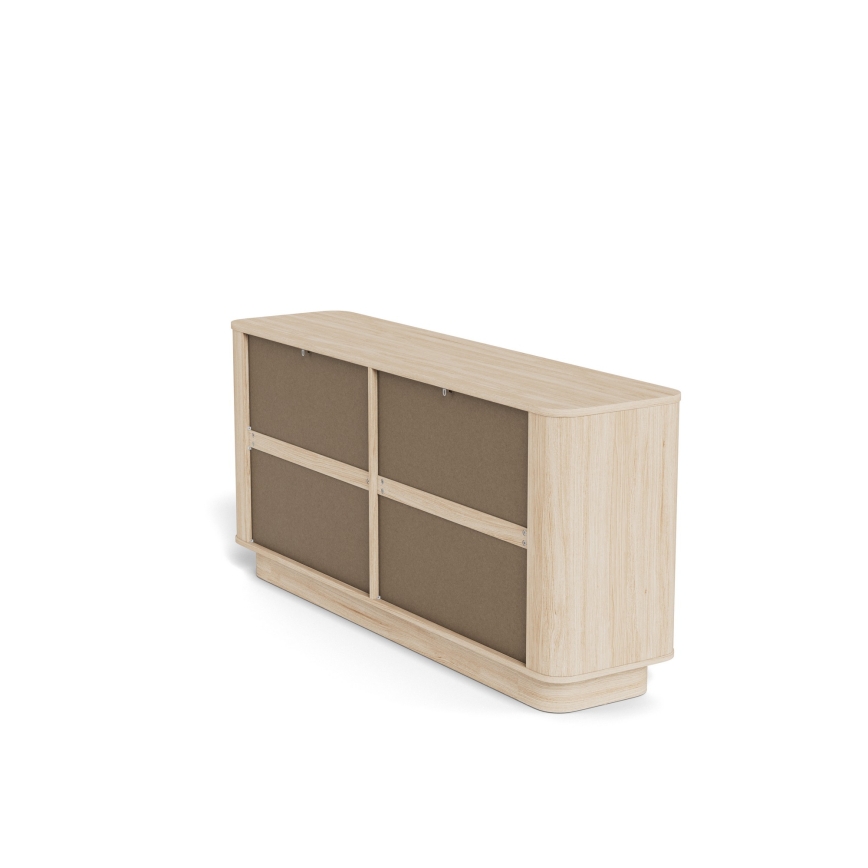 Ladekast MADERA 160x75 cm wit eiken